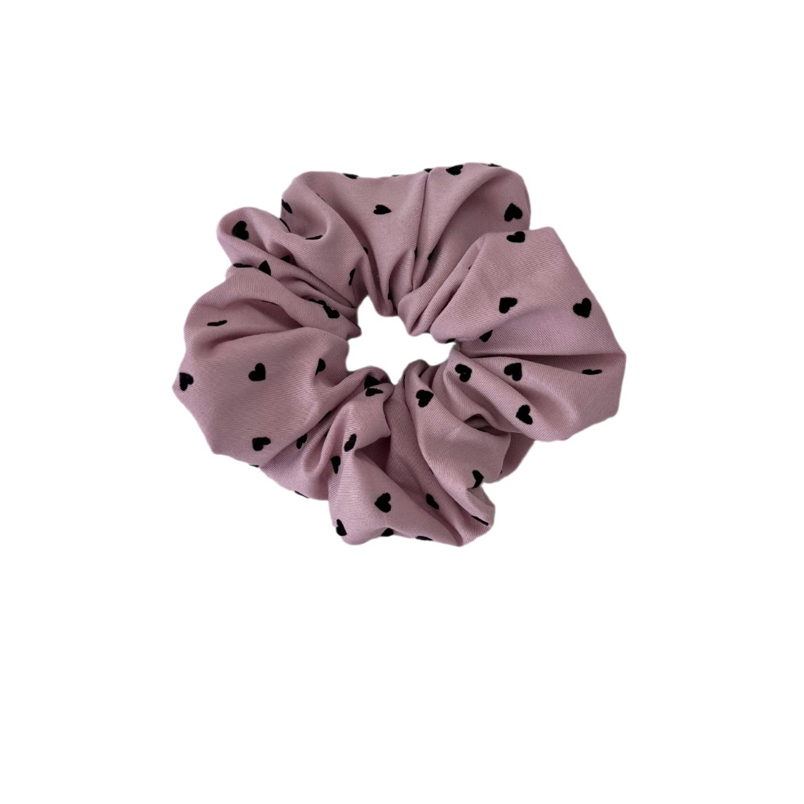 Sweet Pink Polka Dot Heart-Shaped Headband Fabric Hairband Multi-Functional Hair Accessories For Women All Seasons