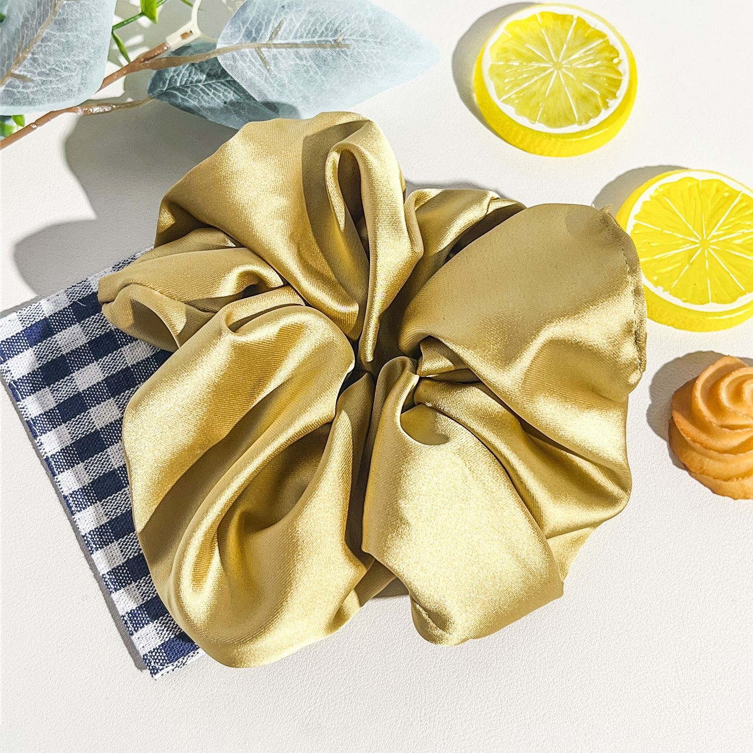Women's Sweet All Season Cloth Hair Tie Scrunchie Solid Color