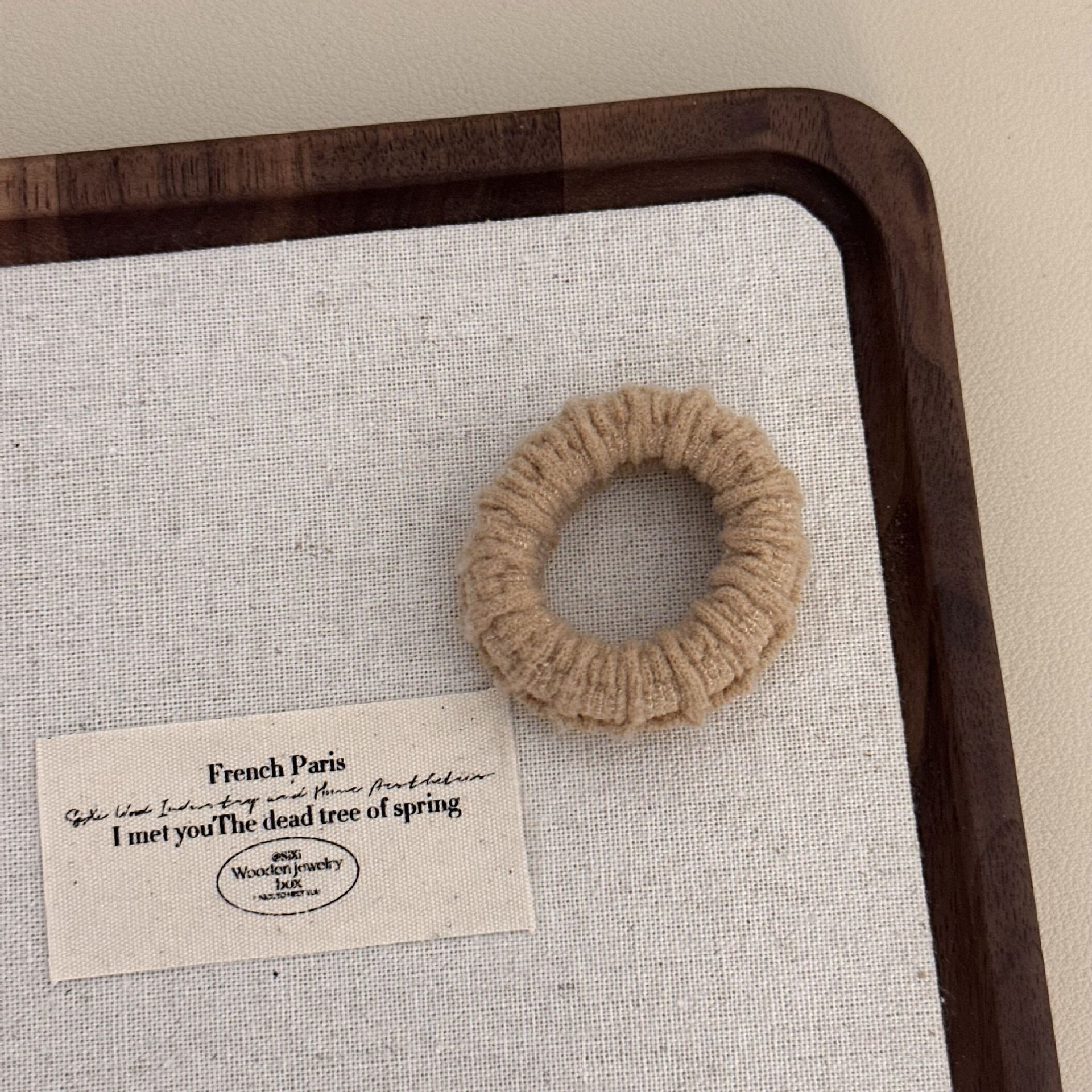 Women's Elegant Durable Polyester Hair Tie, Simple Solid Black for Everyday Use