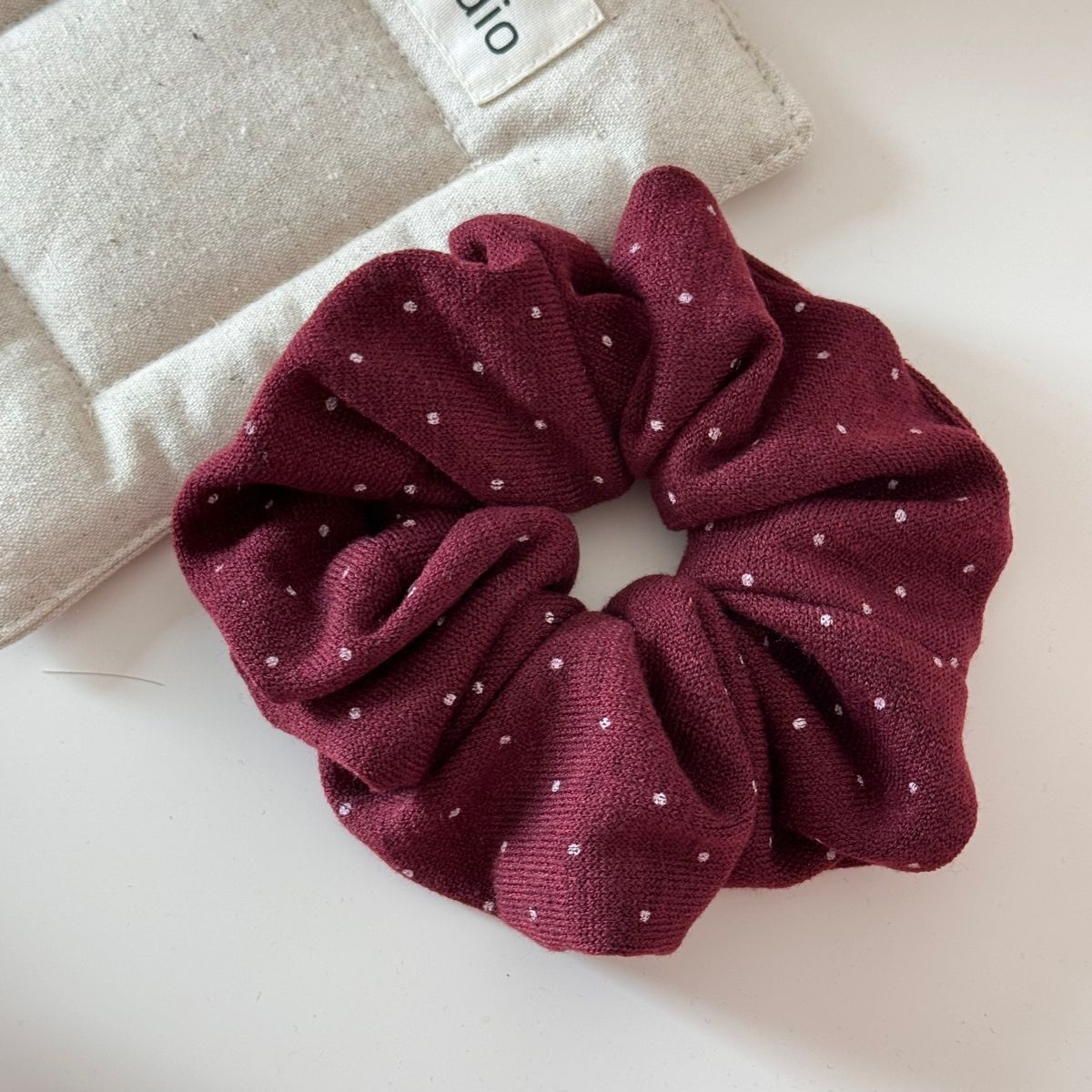 Girls Large High Elasticity Cloth Hair Ties Aesthetic Polka Dot Styling Bands