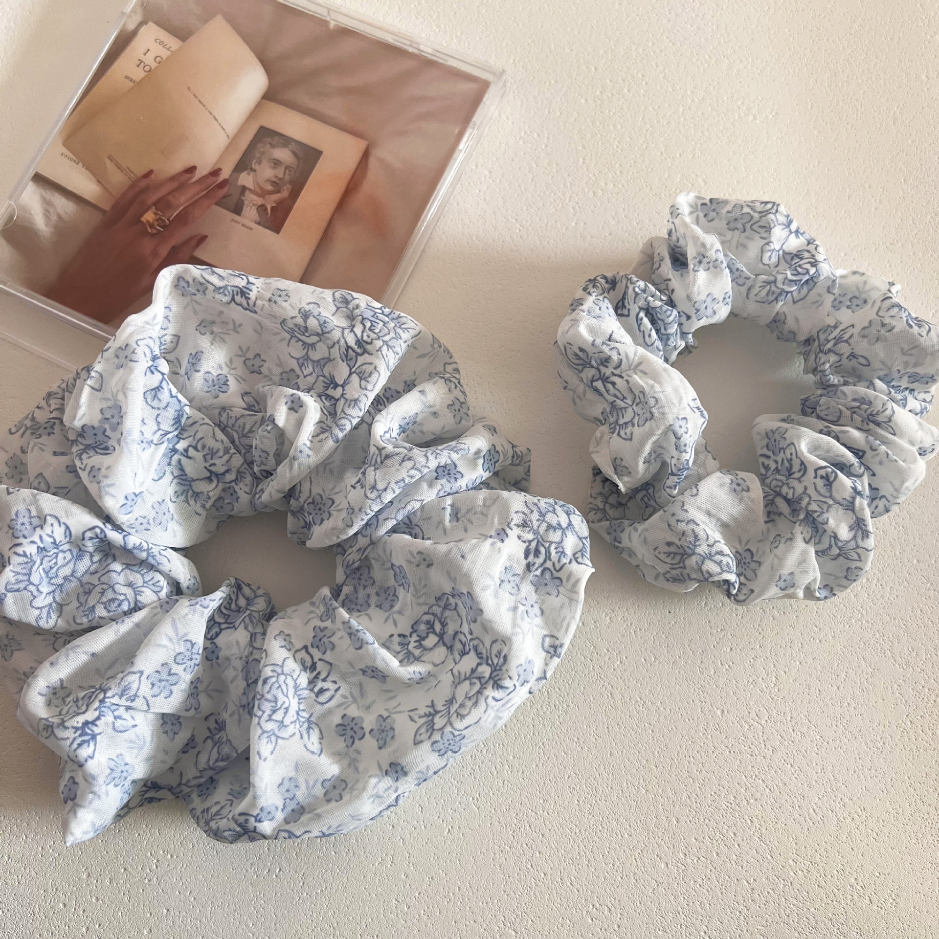 Women's Daily Simple Cloth Hair Tie Vintage Light Blue Ditsy Floral