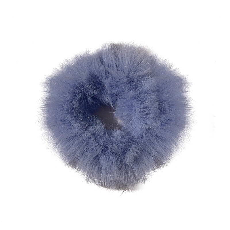 Women's Soft Plush Hair Tie Solid Color Autumn Winter Daily Scrunchie