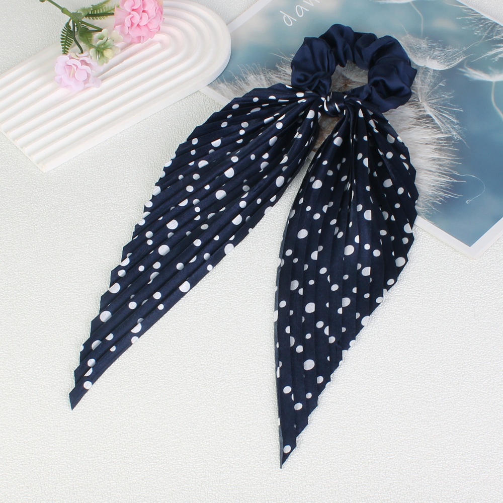 Women's Handmade Cloth Elastic Scrunchie Hair Bun Polka Dots
