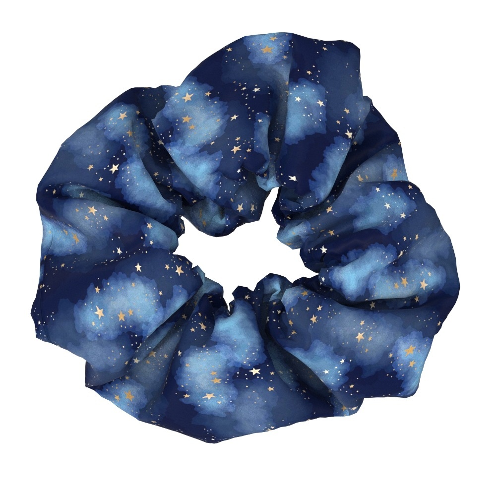 Women's Daily Handmade Fabric Hair Scrunchies Star Moon Floral
