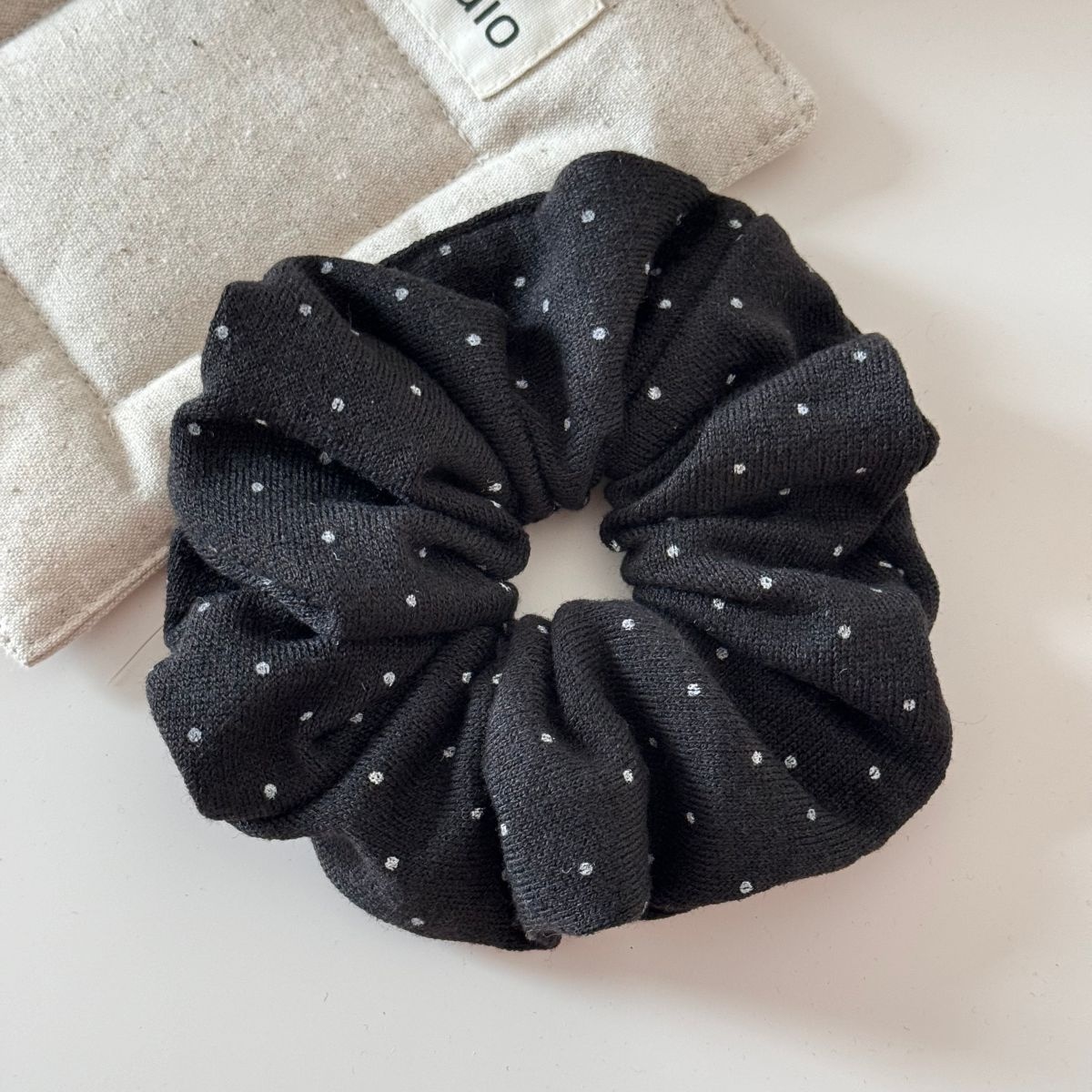 Girls Large High Elasticity Cloth Hair Ties Aesthetic Polka Dot Styling Bands