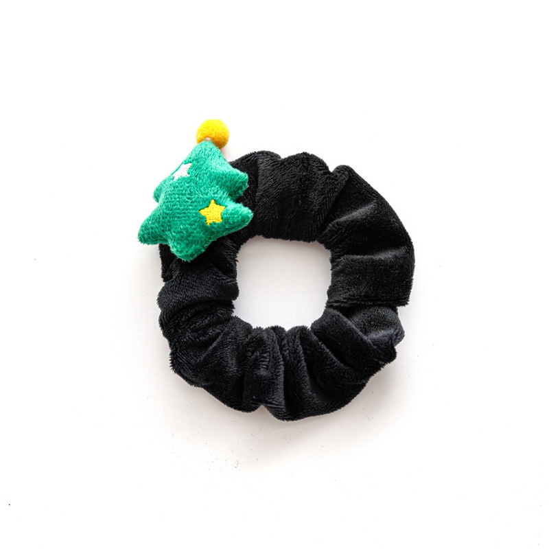 Women's Cute Flannel Hair Tie Festive Christmas Cartoon Pattern