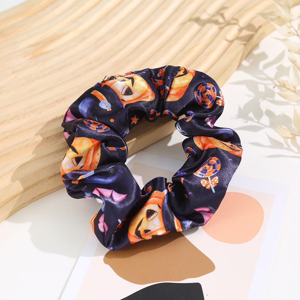 Women's Fall Street Polyester Hair Tie Halloween Pumpkin Pattern