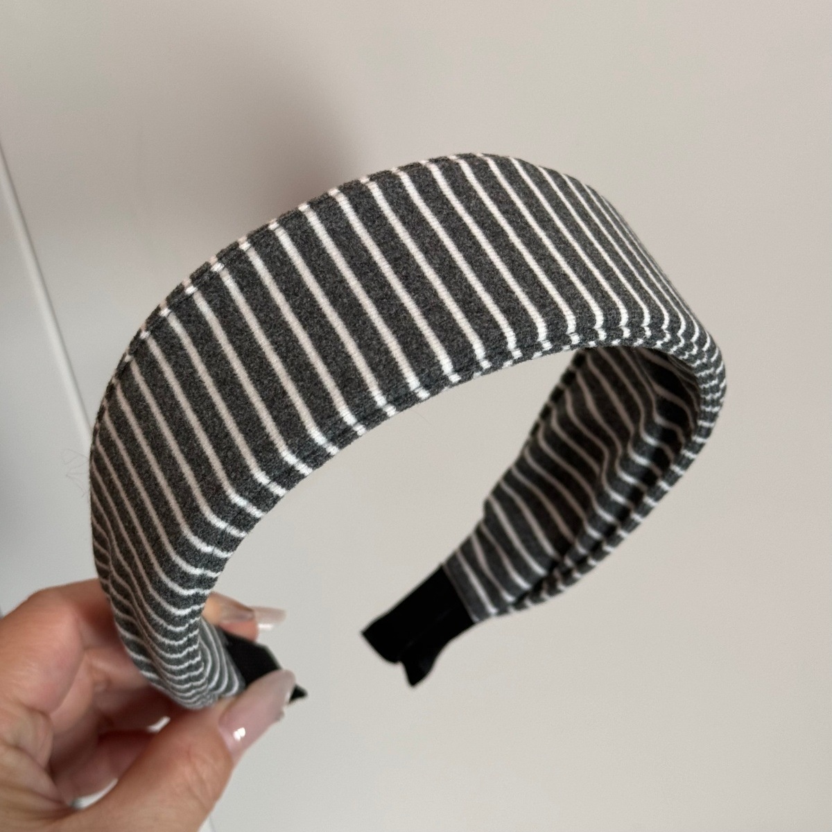 Large Striped Fabric Headband Super Elastic Retro Lazy Polyester Headband Suitable For All Seasons