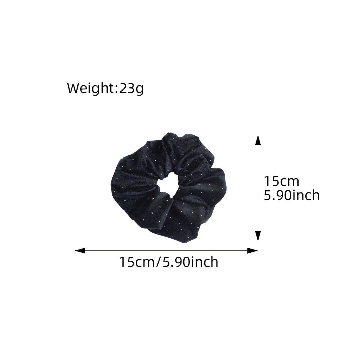 Women's Satin Elastic Hair Ties All Season Office Accessories Circle Pattern