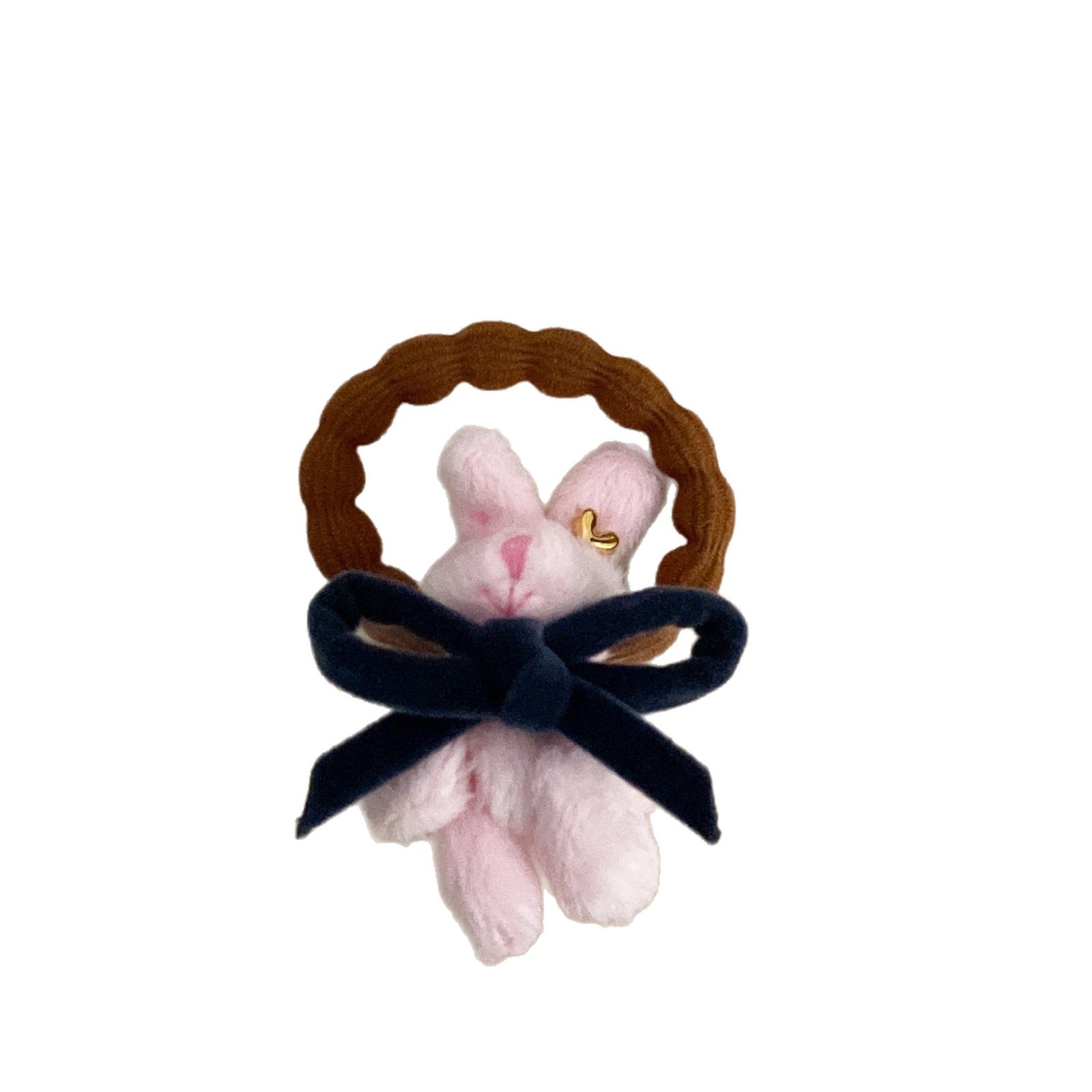 Women's Winter Plush Hair Clip & Thick Elastic Band Floral Animal Print