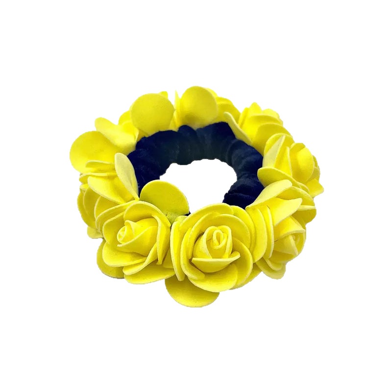 Women's Summer Vacation Elastic Hair Ring Fabric Hydrangea Floral