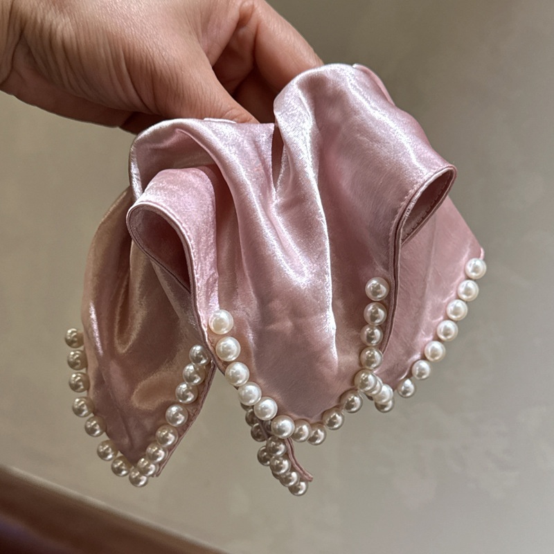 Women's Elegant Large Cloth Scrunchie Banquet Hair Tie Ditsy Floral