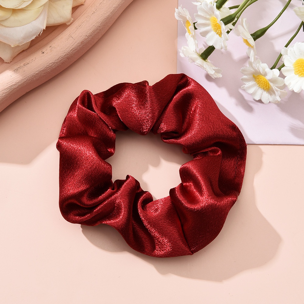 Women's Minimalist Fabric Hair Ties Trendy Solid Color Simple Head Ropes