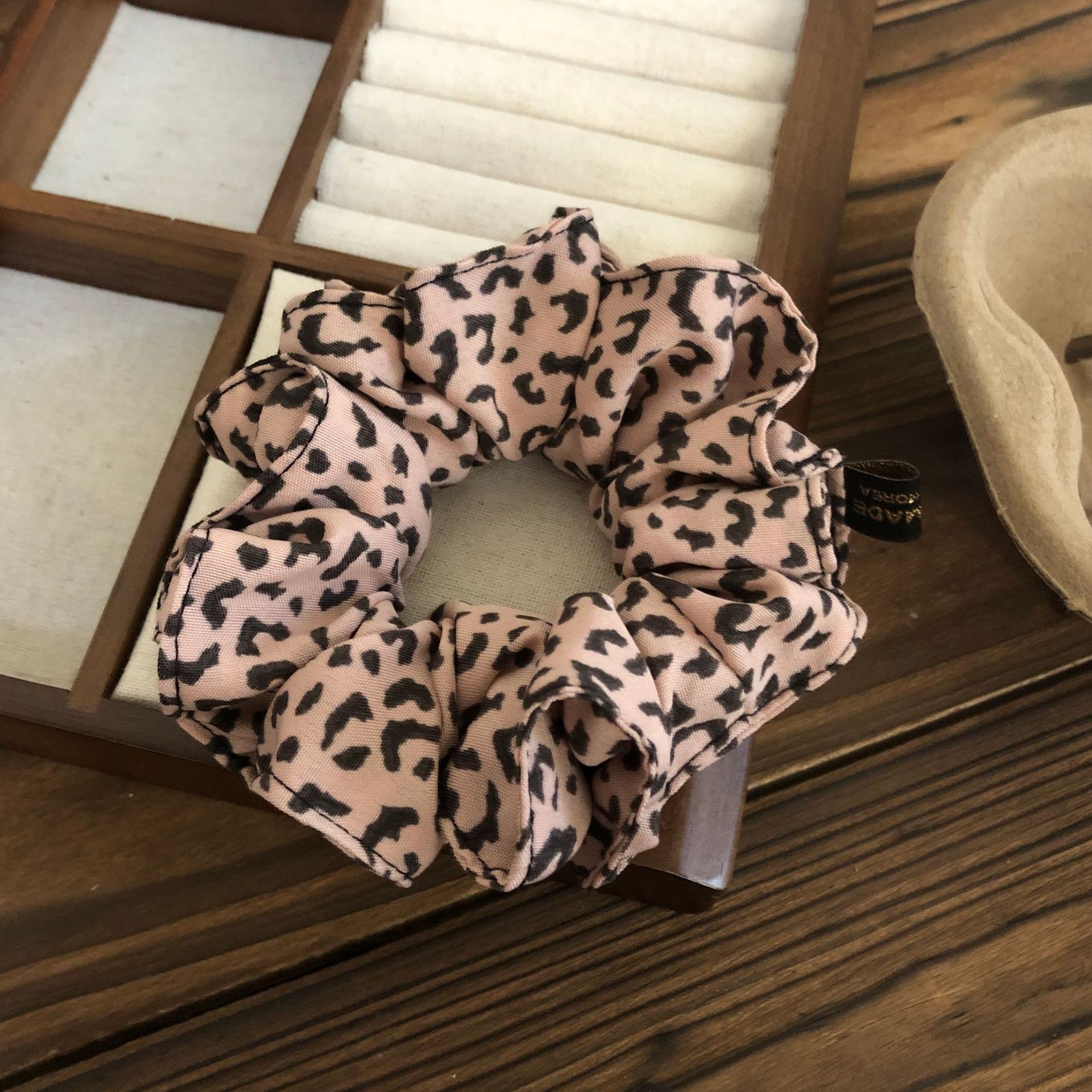 Women's French Elegance Scrunchies Retro Double Layer Cloth Ties