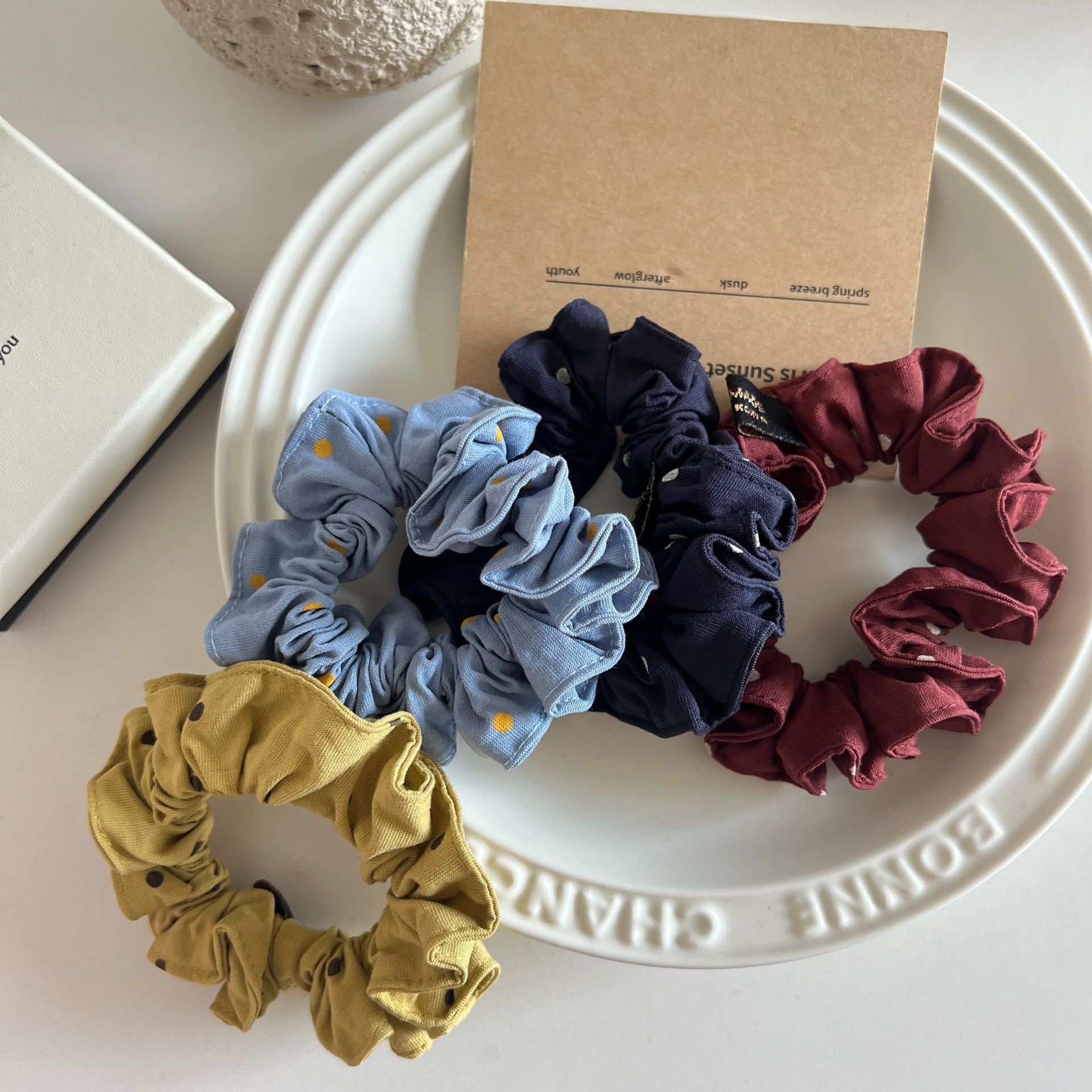 Women's Casual Cloth Elastic Hair Band Accessories Polka Dots