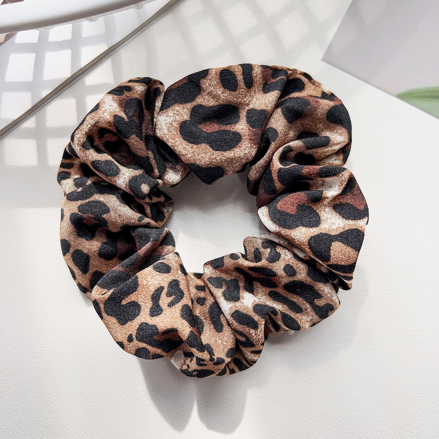 Women's Classic Color Block Cloth Hair Tie for Vacation Spring Summer