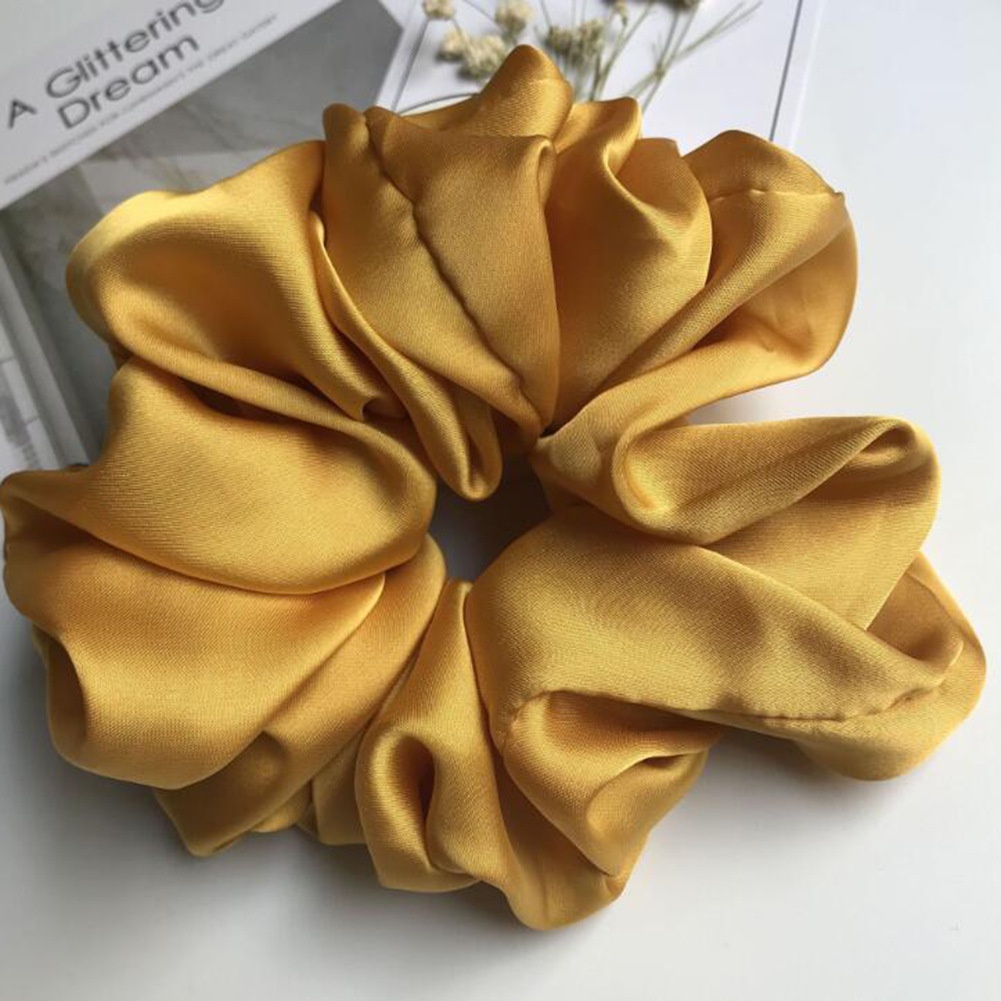Women's Cute Handmade Cloth Hair Tie For Daily Wear Solid Color