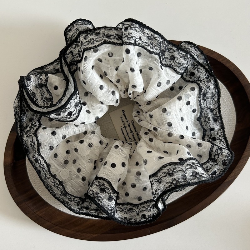 Women's Fairy Tale Lace Hair Band High-end Elegant Polka Dot Headband