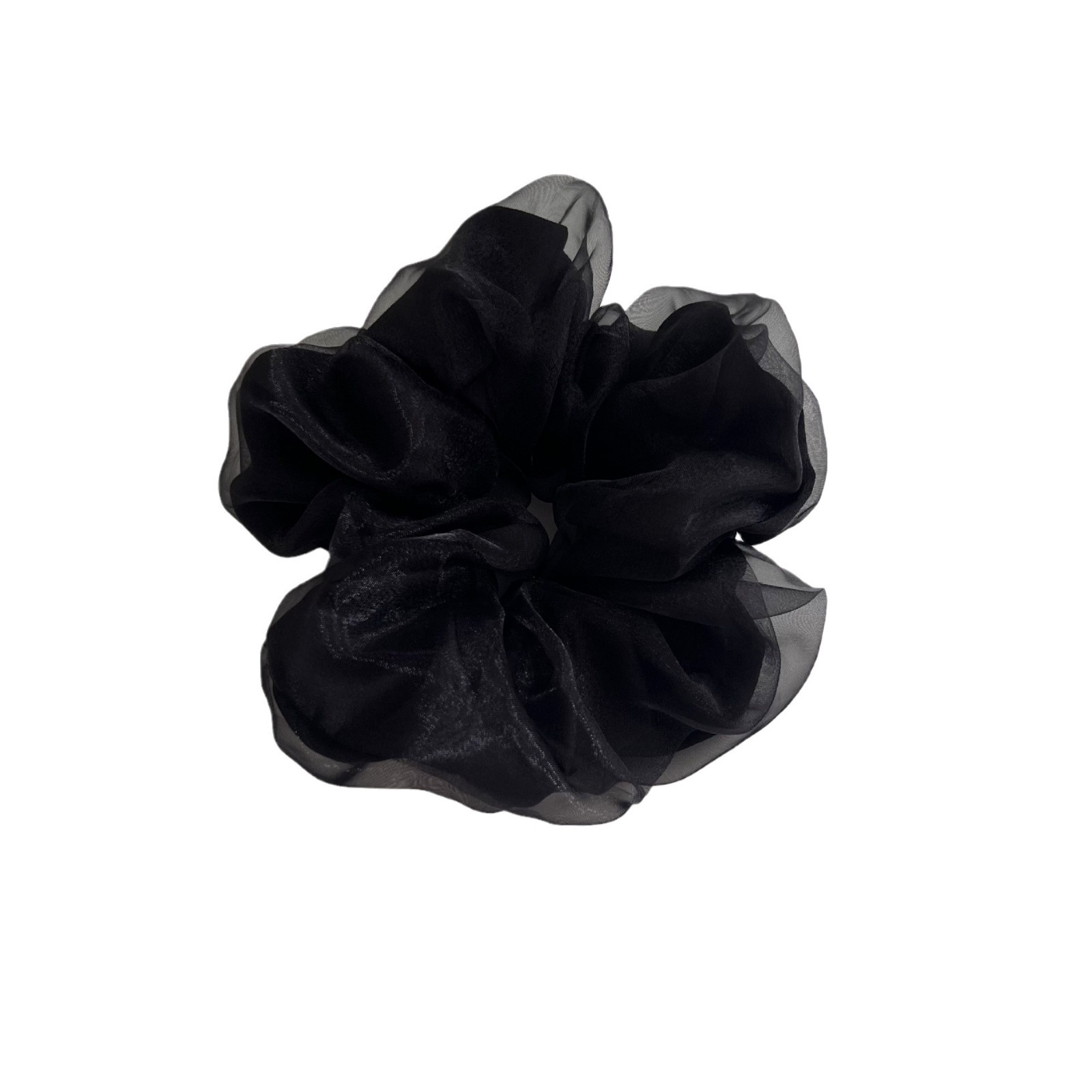 Women's Soft Double Layer Gauze Hairband Multifunctional Hair Tie Solid Colors