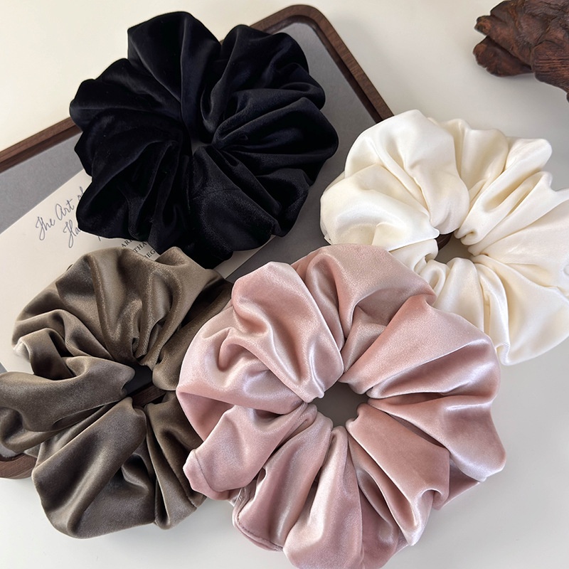 Women's Elegant Simple Solid Color Cloth Hair Tie for Daily Casual Style