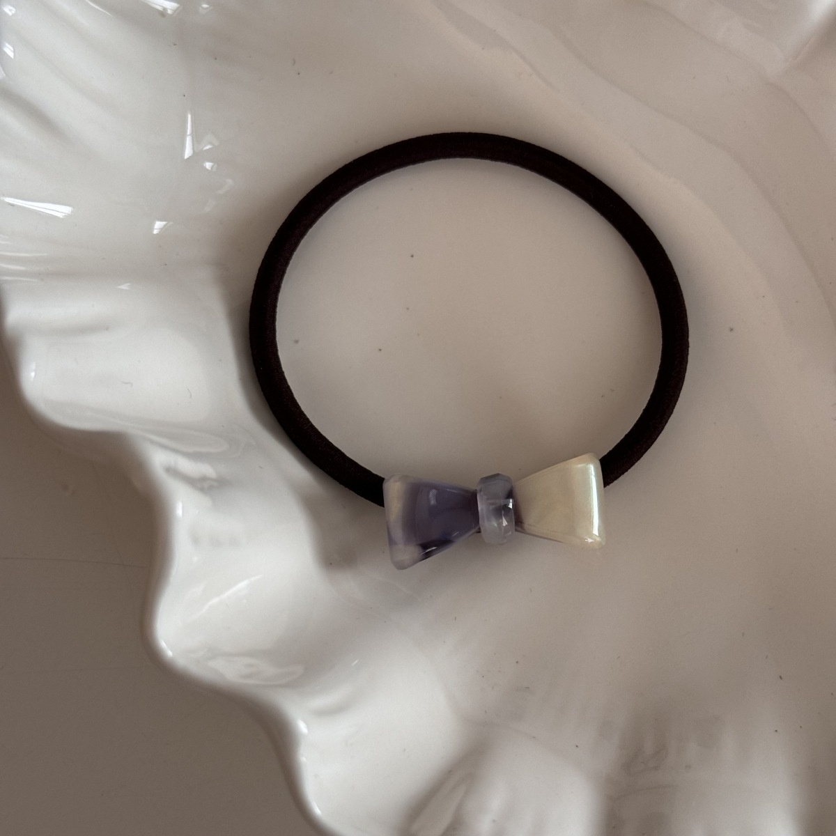 Women's Casual Acetate Fiber Elastic Hairband Simple Bow Knot