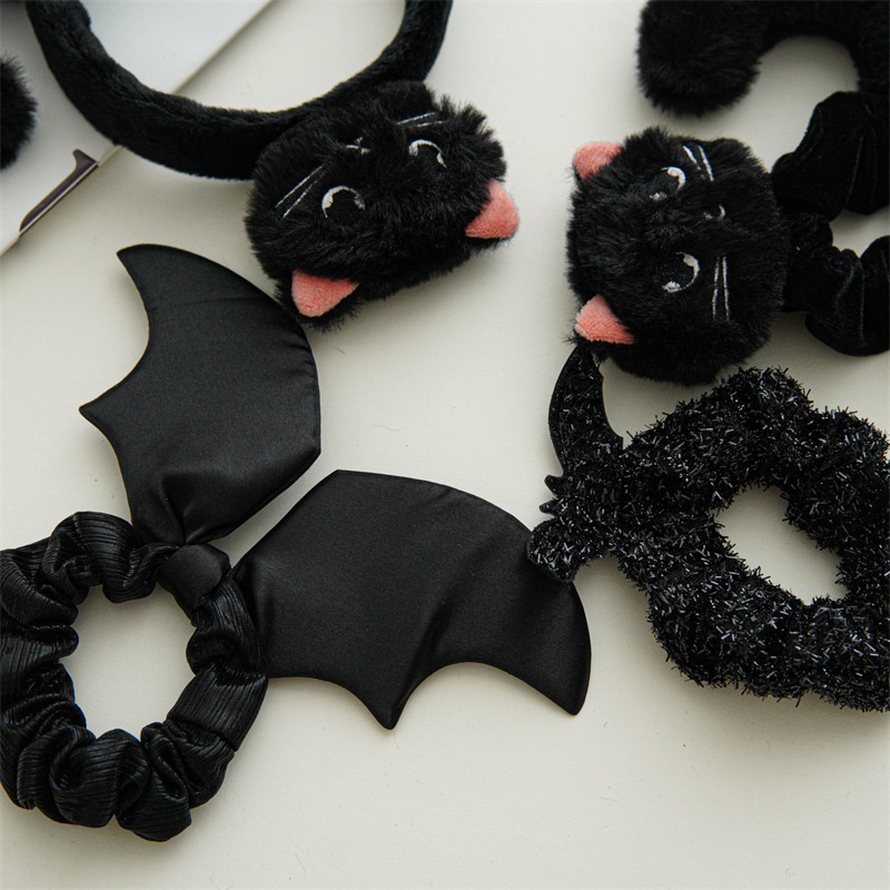 Women's Halloween Carnival Party Hair Band Funny Hip-Hop Bat Pattern