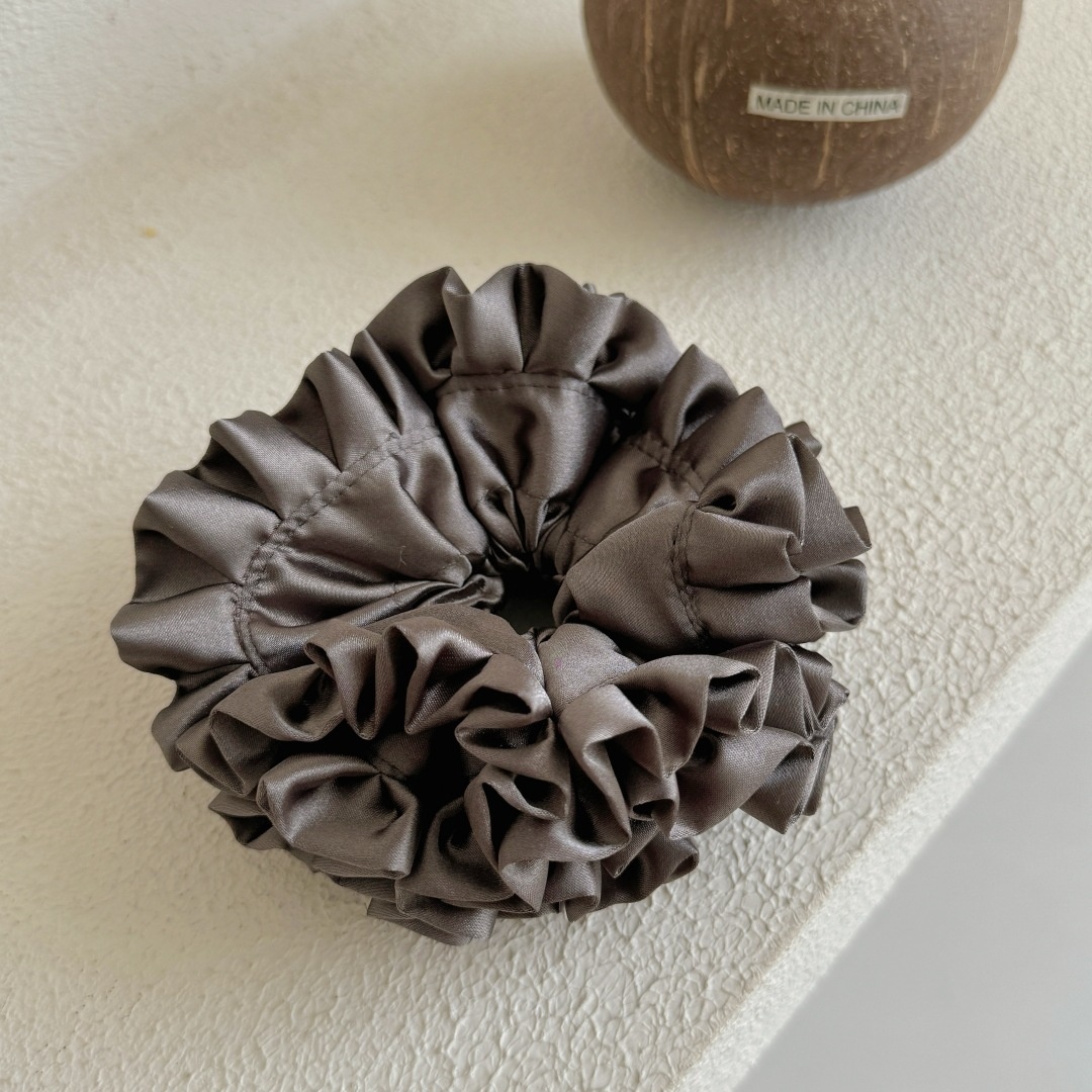 Women's Spring French Style Cloth Hair Tie Red Flower Pattern