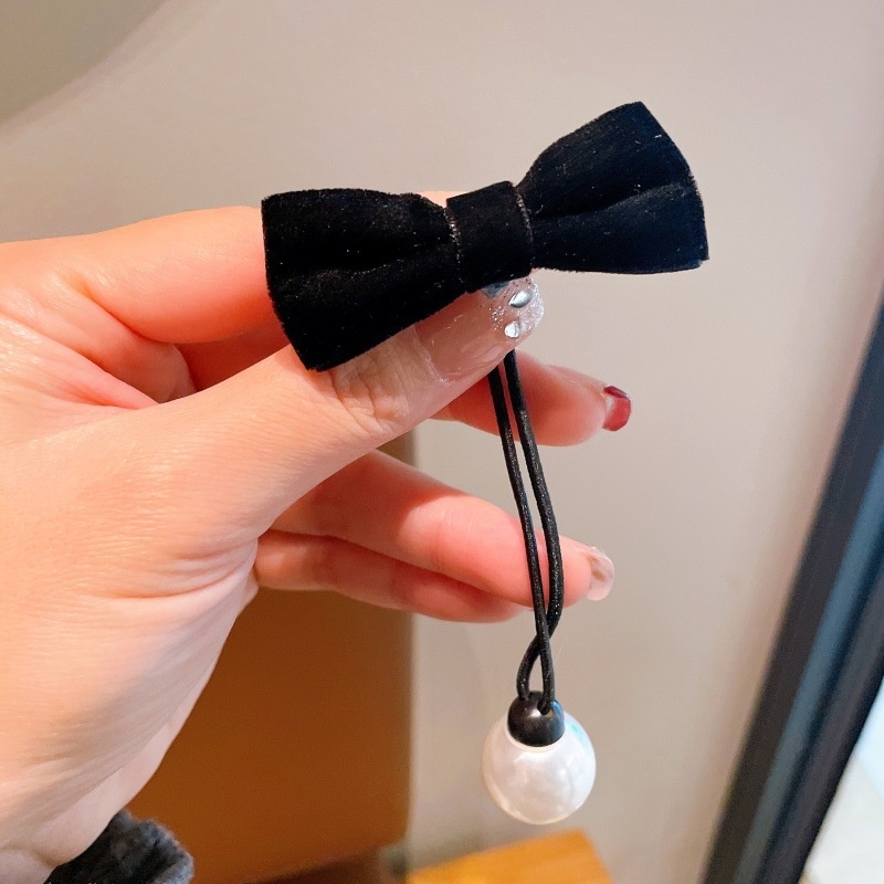 Women's Simple Cloth Princess Low Bun Hair Tie Bowknot Multi-Color