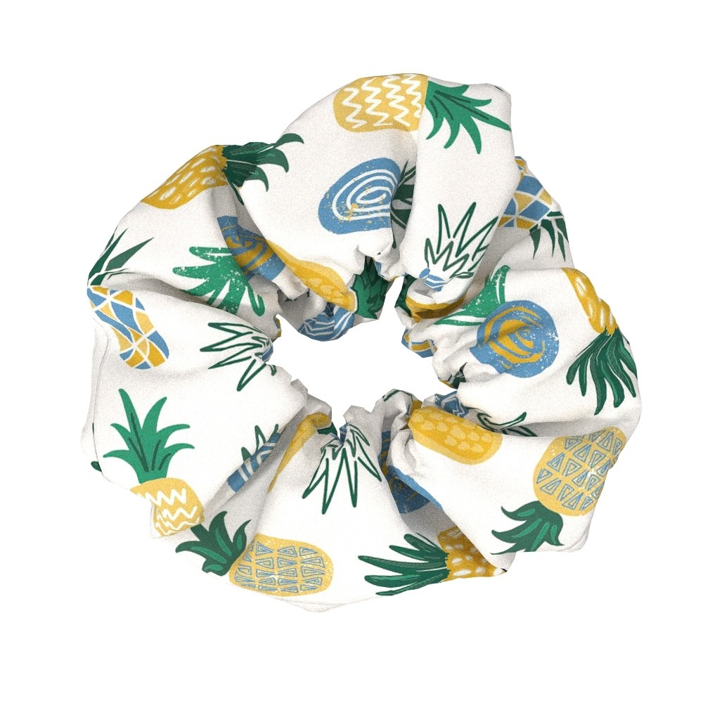 Women's Summer Fabric Hairband Daily Accessory Tropical Pineapple Print