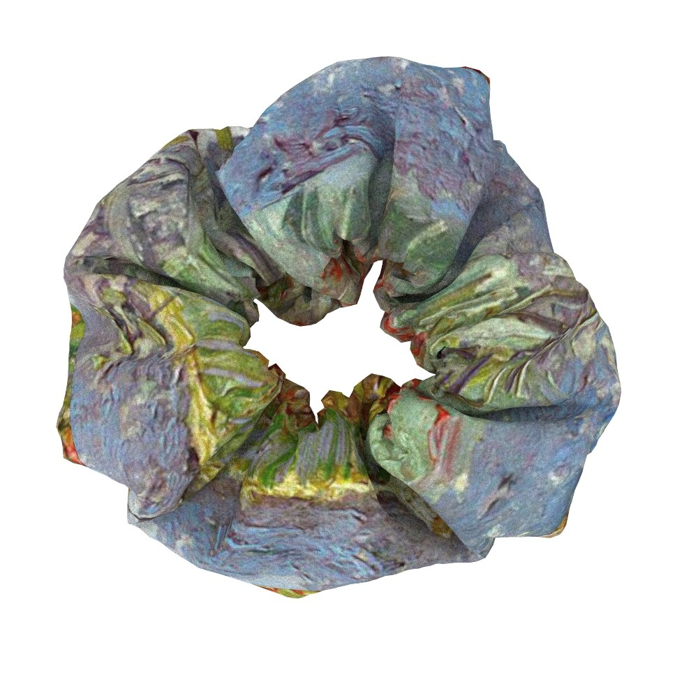 Women's Sweet Cloth Hair Ties Retro Van Gogh Floral Oil Painting