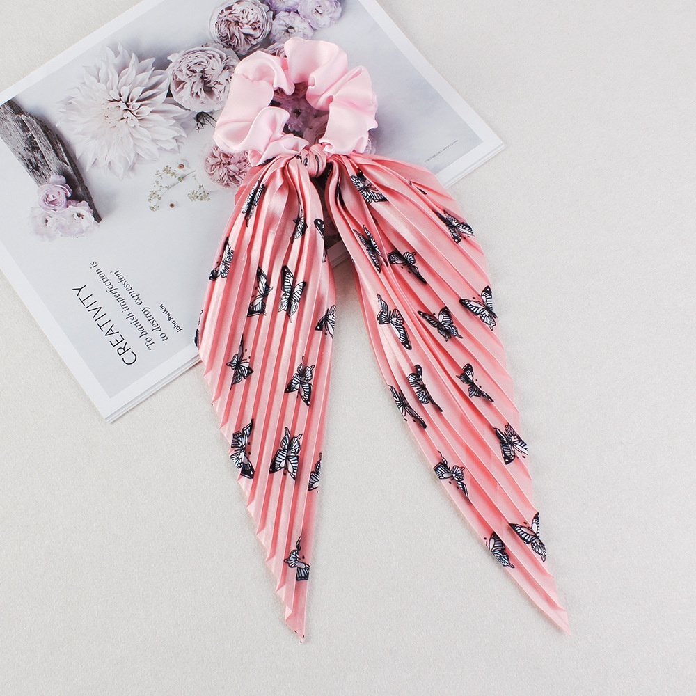 Women's Summer Cloth Tail Knot Elastic Hair Tie Cartoon Polka Dots