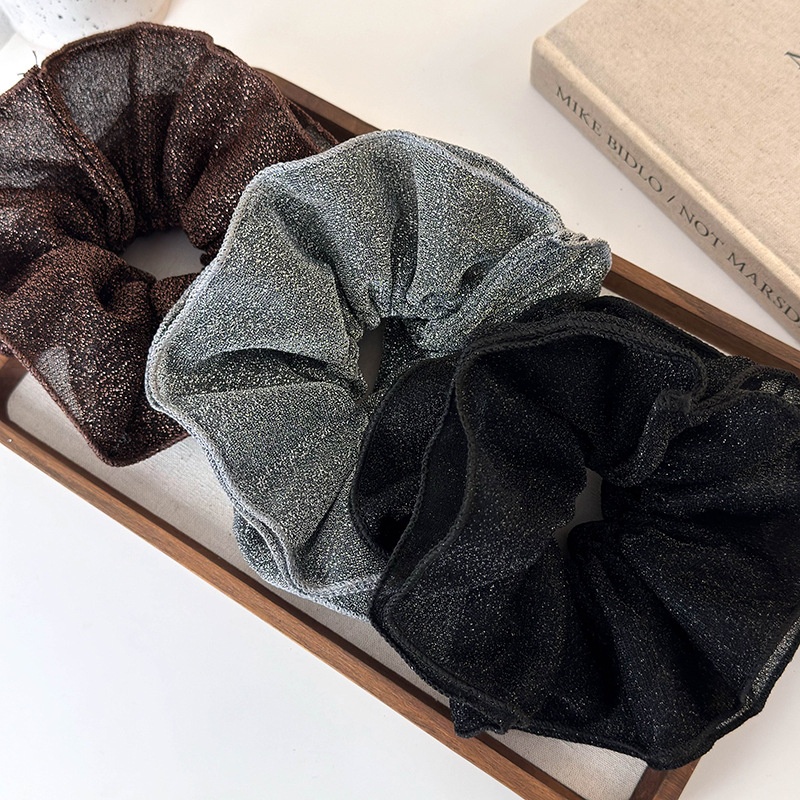 Women's Elegant Banquet Cloth Hair Scrunchie Classic Solid Color