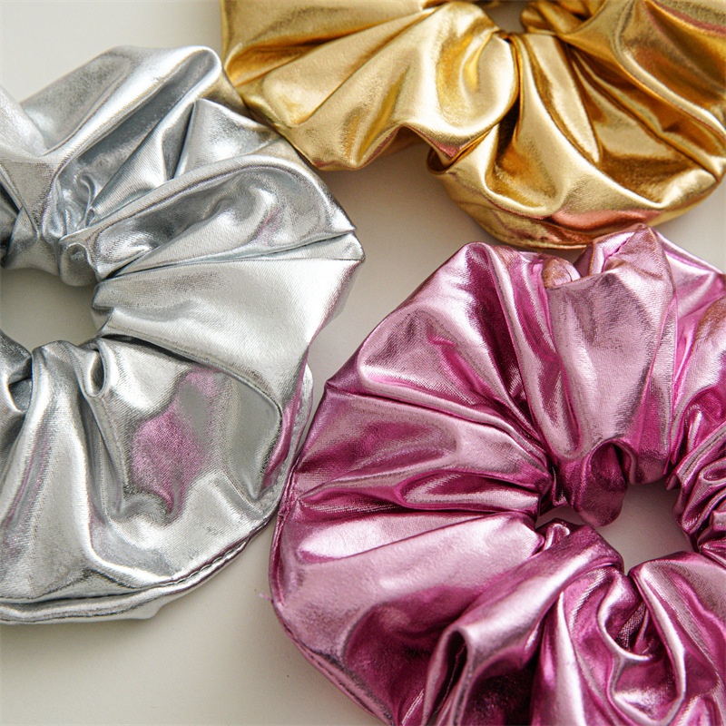 Unisex Retro Handmade Cloth Hair Tie For Party Street Solid Color