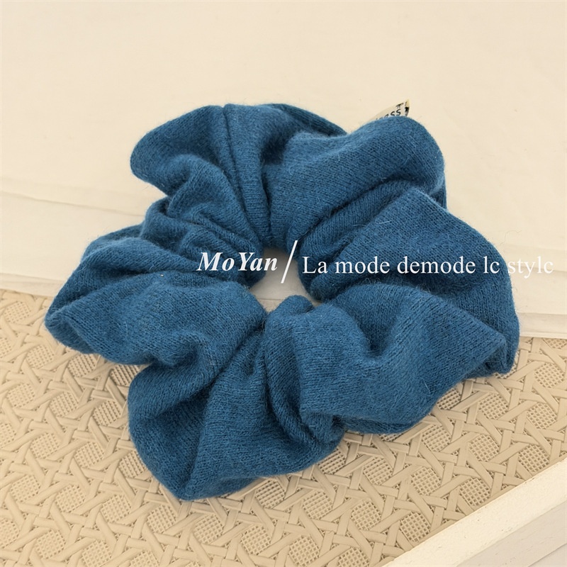 Women's Winter Knitted Wool Headband Simple Solid Color Warm Elastic Hair Band