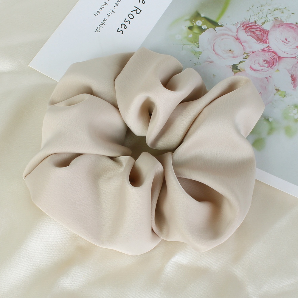 Women Soft Cloth Elastic Hair Bands Spring Summer Solid Color Hair Ties