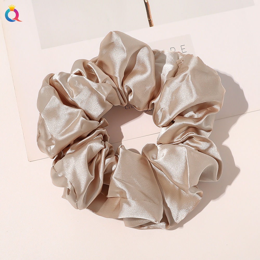 Women's Simple Daily Pleated Cloth Hair Scrunchie Solid Color