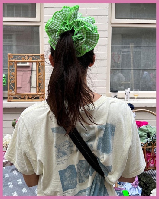 Women's Daily Handmade Cloth Hair Tie Preppy Style Color Block