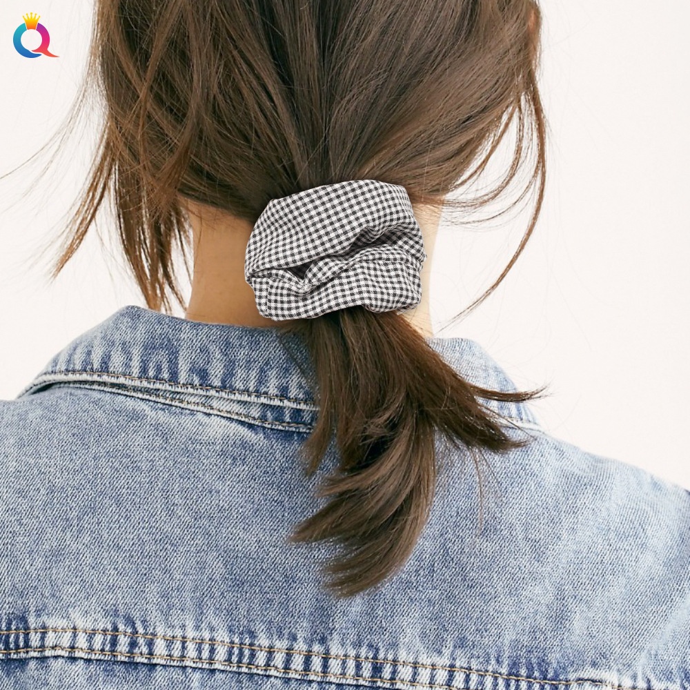 Women'S Daily Cloth Hair Tie Simple Plaid Fruit Flower Patterns