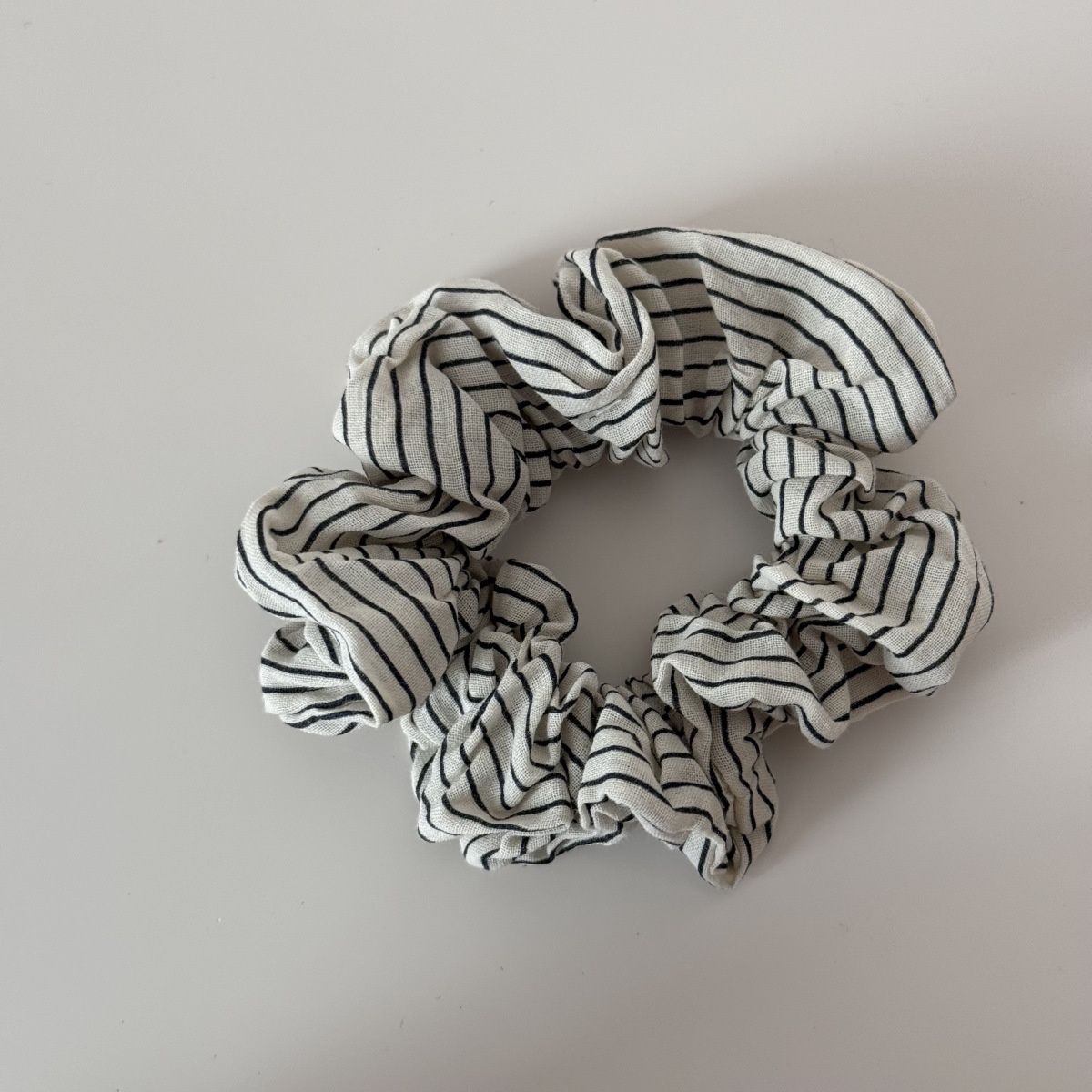 Women's Large Vintage Cloth Elastic Hair Scrunchie Polka Dot Plaid