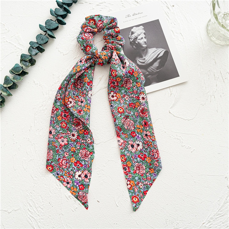 Women's Spring Casual Cloth Flower Hair Tie Pastoral Ditsy Floral