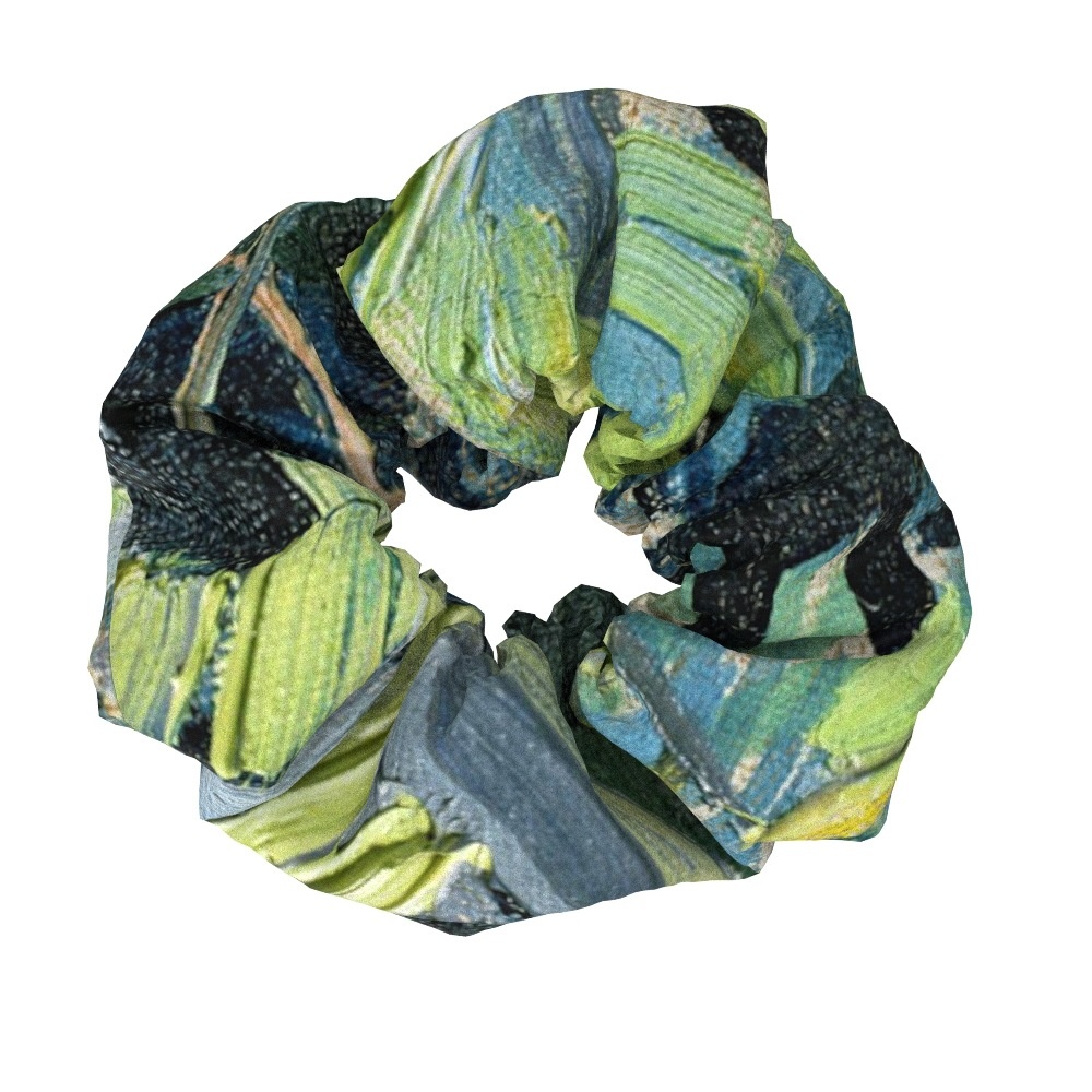 Women's Sweet Cloth Hair Ties Retro Van Gogh Floral Oil Painting