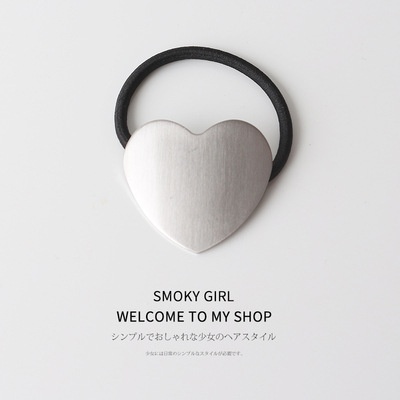 Women's Minimalist Metal Hair Ties Geometric Hollow Alloy Ponytail Holder