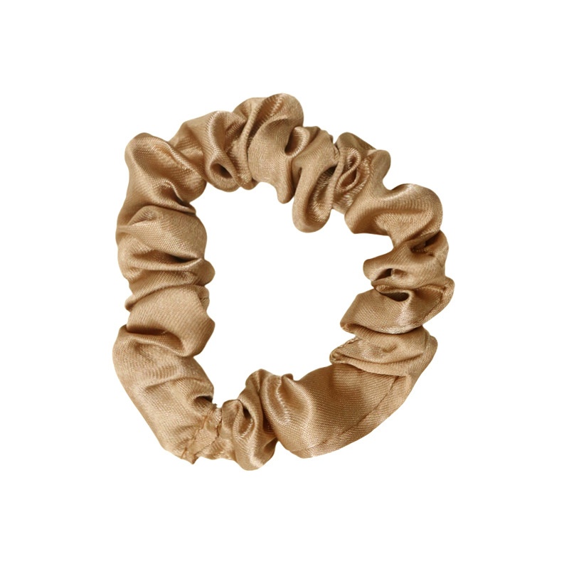 Women Versatile French Satin Hair Ties Daily Wear Solid Multi-Color