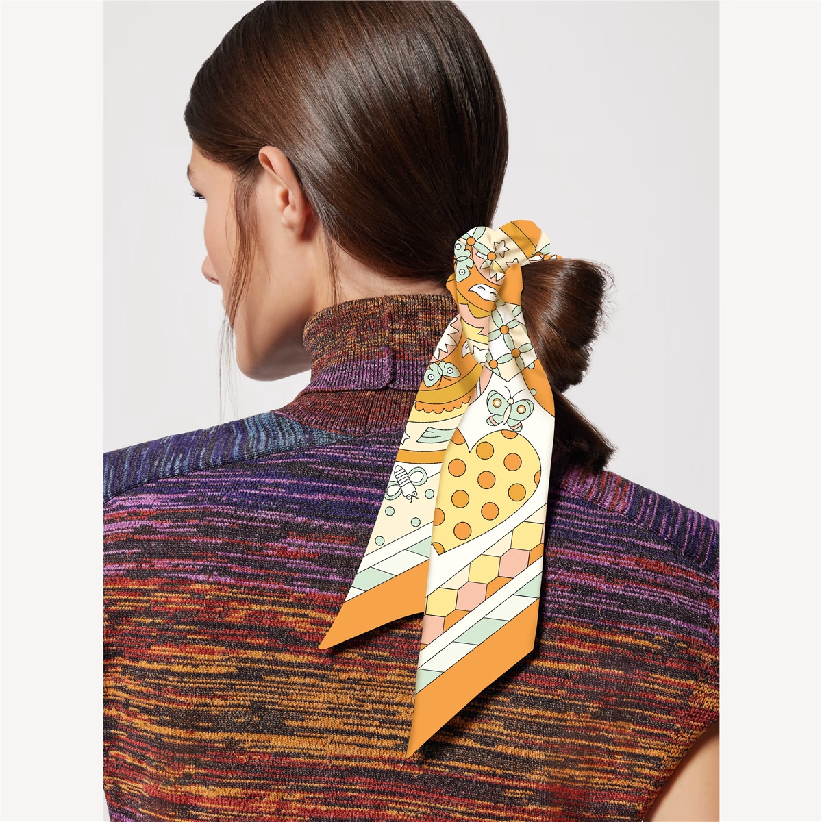 Women's IG Style Spring Beach Travel Hair Tie Chic Horse Print