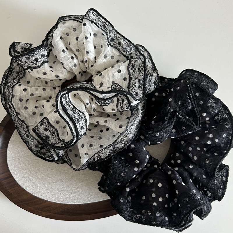 Women's Fairy Tale Lace Hair Band High-end Elegant Polka Dot Headband