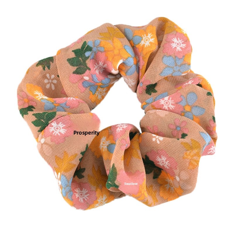 Women's Sweet Summer Cloth Hair Tie Scrunchie Multicolor Ditsy Floral