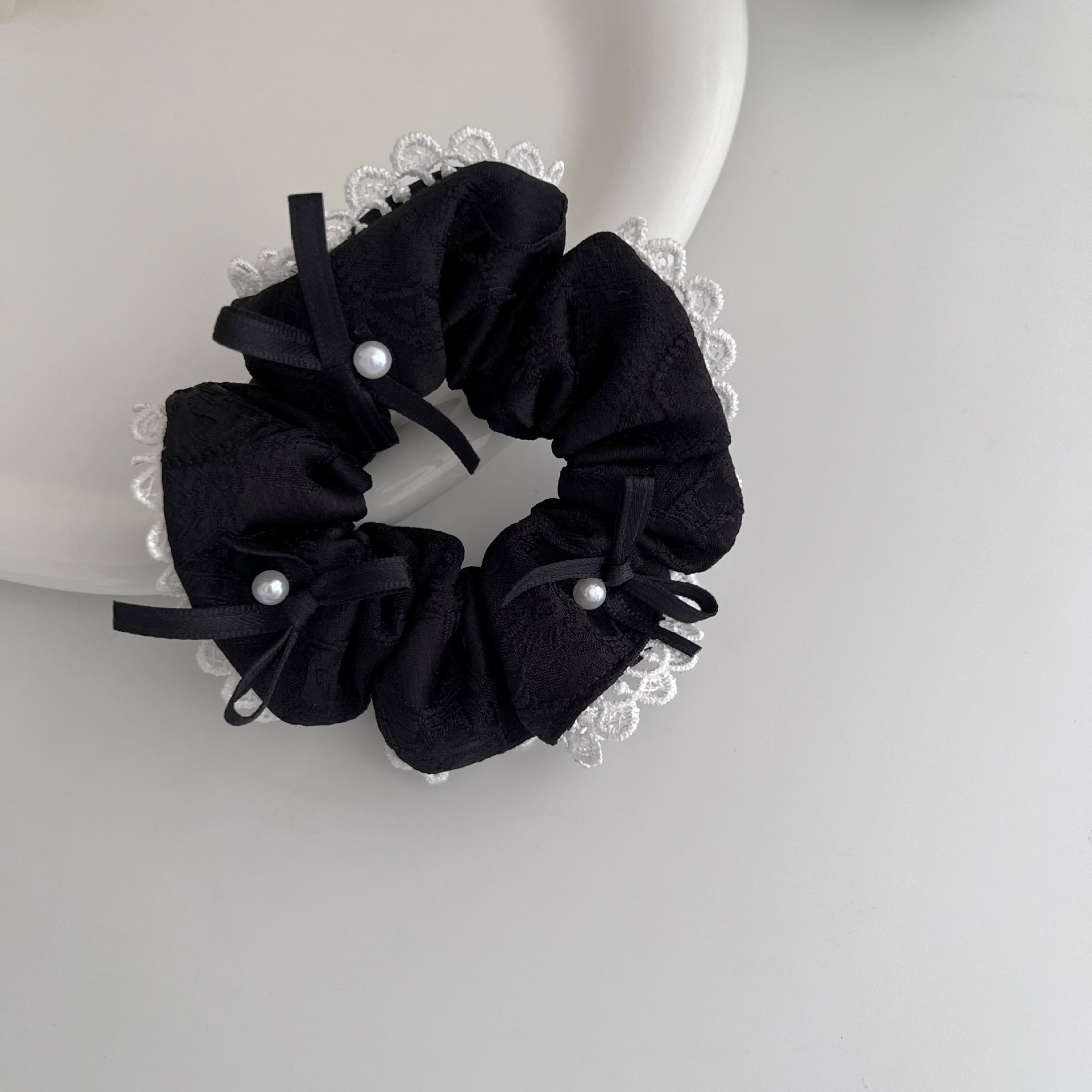 Women's Summer Casual Cloth Bowknot Hair Tie Styling Accessories Pink