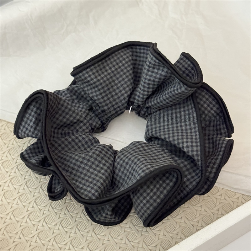 Women's Comfortable Cloth Scrunchies Hair Ties Classic Plaid Checkered
