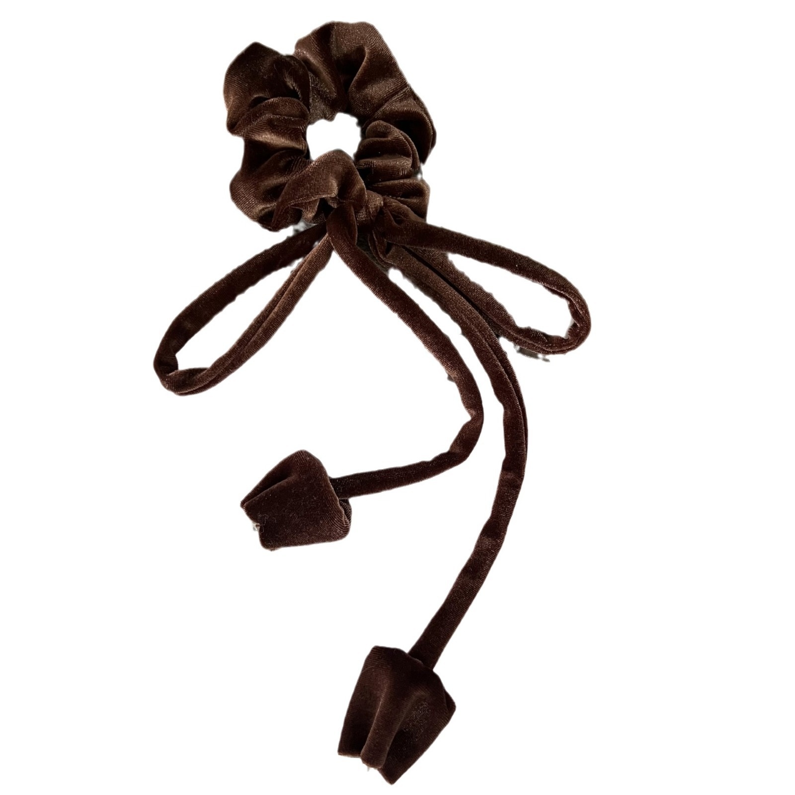 Women's Winter French Velvet Elastic Bow Hairband Tulip Pattern