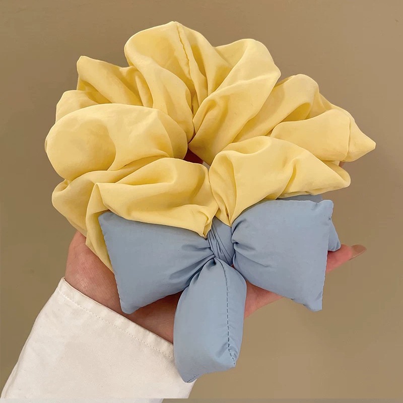Women's Dopamine Sponge Butterfly Bow Hair Ties Candy Contrast Hair Bands